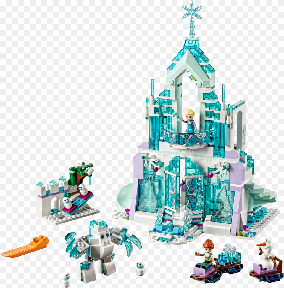 Elsa Magical Ice Palace Lego, Person, Toy Free Png Download