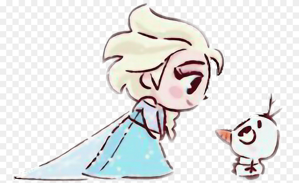 Elsa Olaf Frozen Neve Disney Desenho Filme Adesivo Cream, Dessert, Food, Ice Cream Free Transparent Png