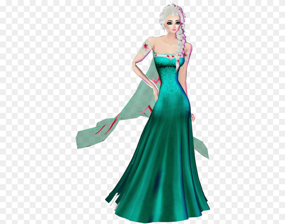 Elsa Picture Gown, Adult, Person, Formal Wear, Female Free Png