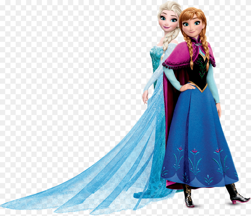 Elsa Y Anna Frozen Hd, Toy, Clothing, Doll, Dress Free Png