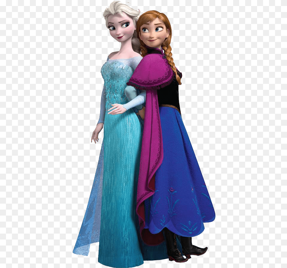 Elsa Y Anna Frozen Jpg Frozen, Clothing, Doll, Dress, Toy Free Png Download