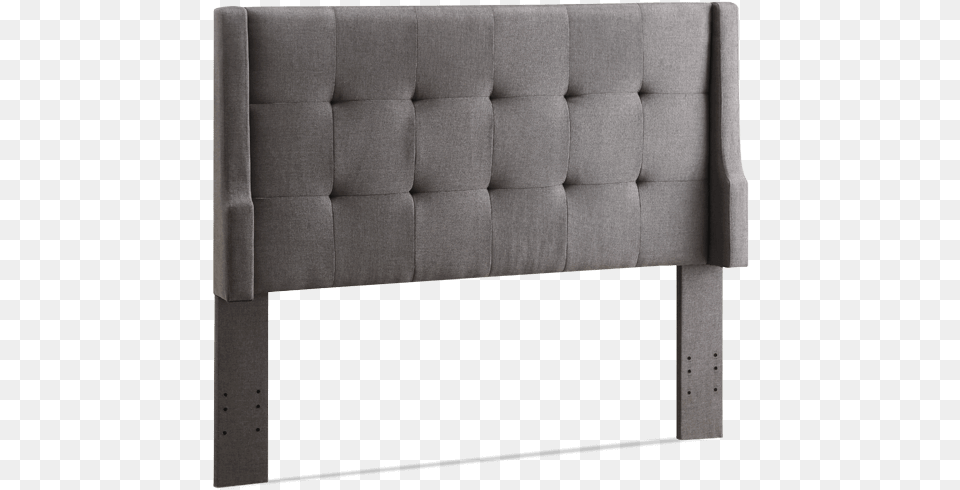 Else Charcoal Headboard Fullqueen Atlin Designs Full Queen Tufted Wingback Panel Headboard, Couch, Furniture, Chair, Bench Free Transparent Png