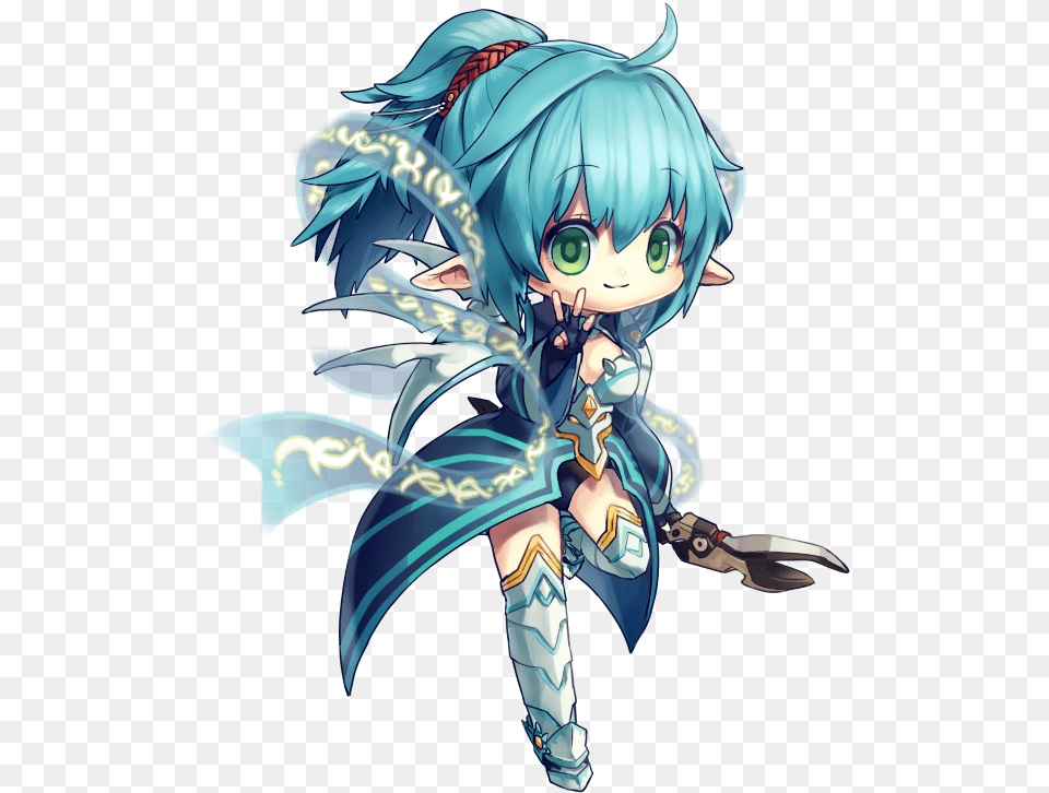 Elsword Chibis Rena, Book, Comics, Publication, Baby Free Png Download