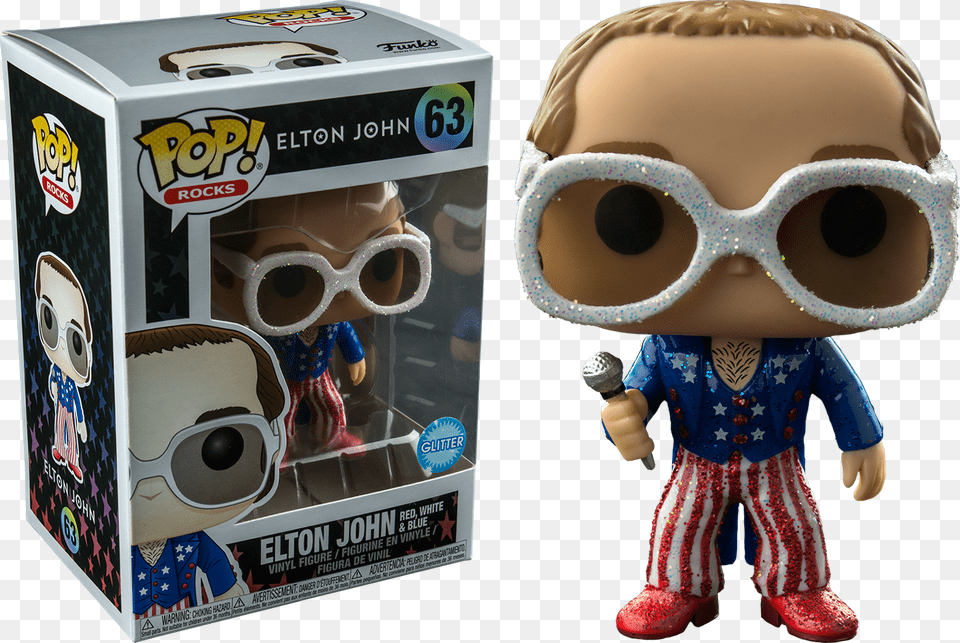 Elton John In Glitter Red White And Blue Suit Us Exclusive Mortal Kombat Chase Pop, Accessories, Clothing, Glove, Toy Free Png Download