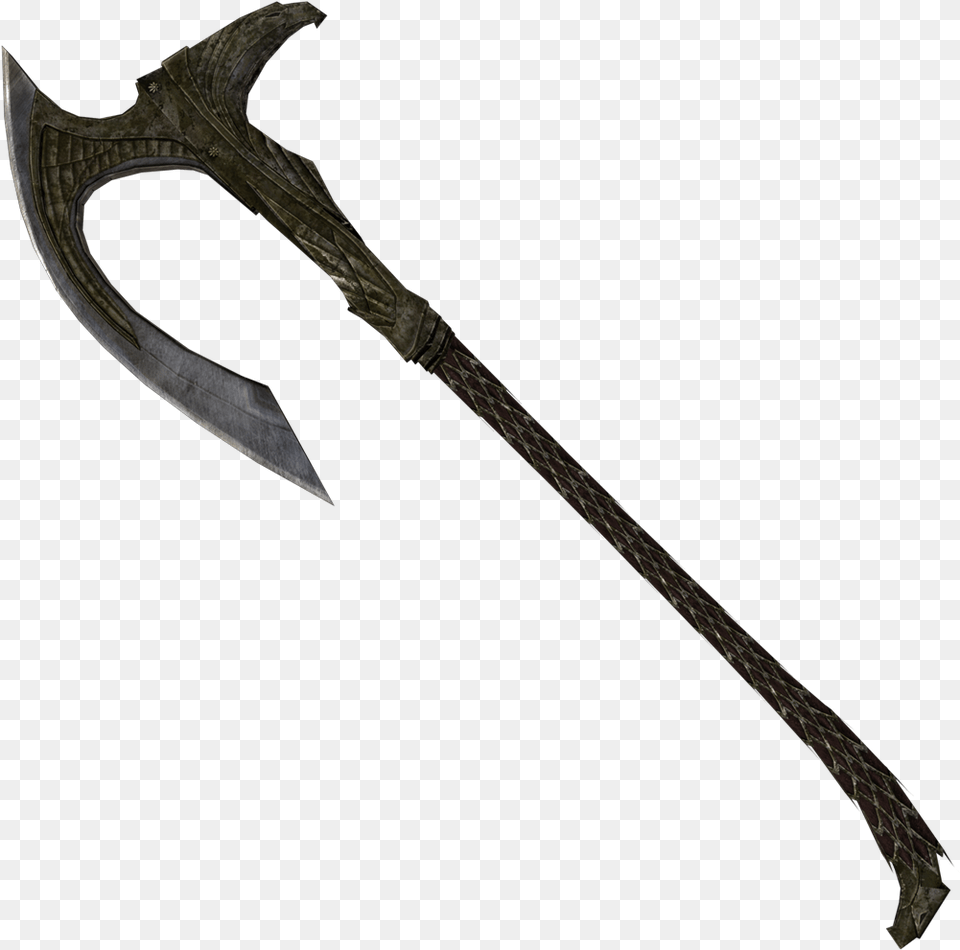 Elven Battleaxe Skyrim Battle Axe, Weapon, Device, Tool, Blade Png Image