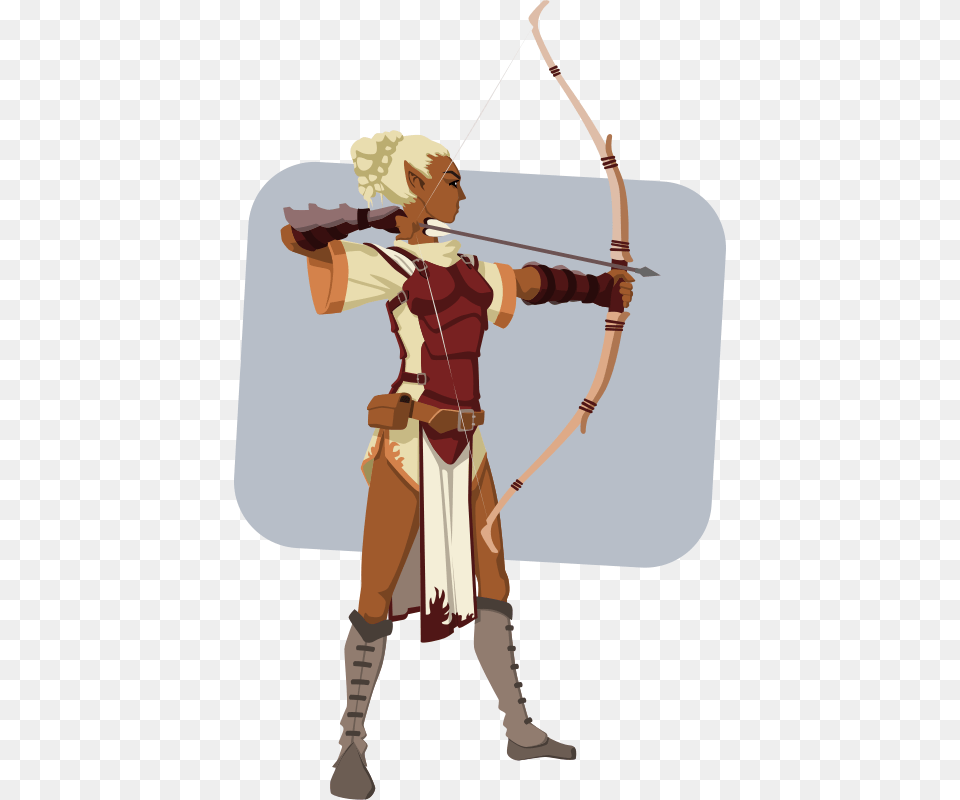 Elvenarcher, Archer, Archery, Bow, Person Png Image