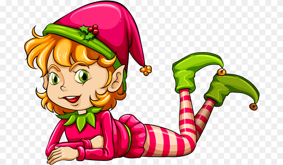 Elves Christmas Cute Girl Elf Cartoon, Face, Head, Person, Baby Png