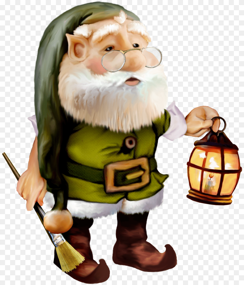 Elves Clipart Dwarf, Baby, Lamp, Person, Brush Free Png
