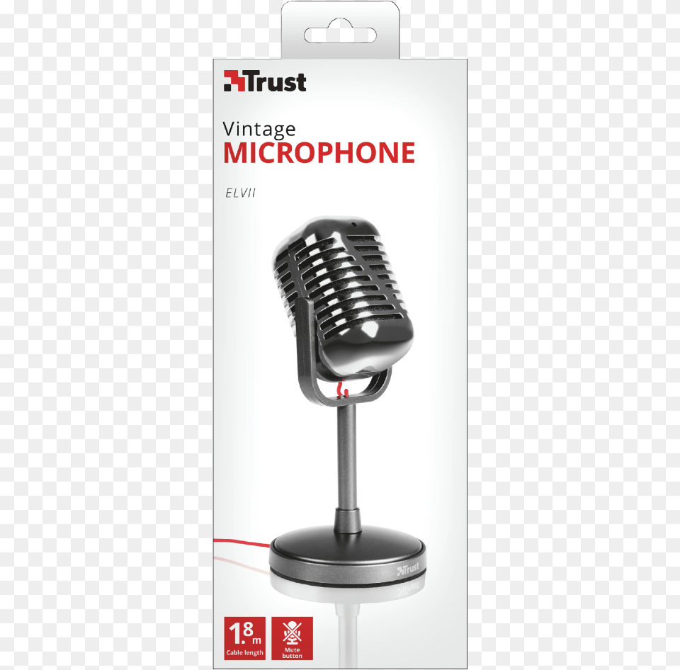 Elvii Vintage Microphone For Pc And Laptop Microphone Trust Elvii, Electrical Device Png