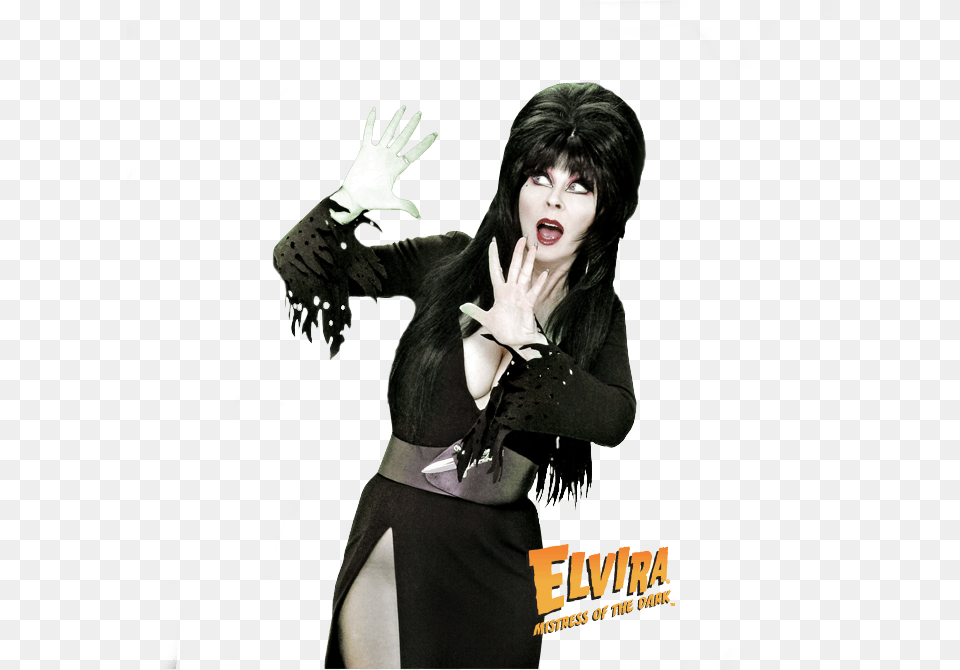 Elvira S Screaming Banshee Ecard Elvira Mistress In The Dark, Adult, Person, Hand, Finger Free Png Download