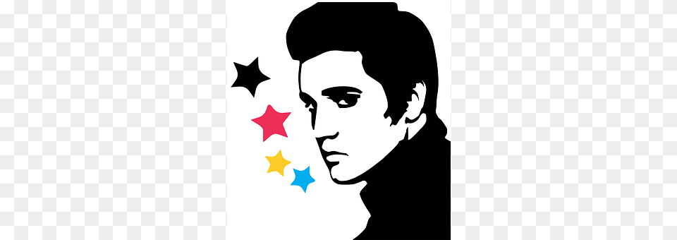 Elvis Presley Stencil, Adult, Female, Person Free Png Download