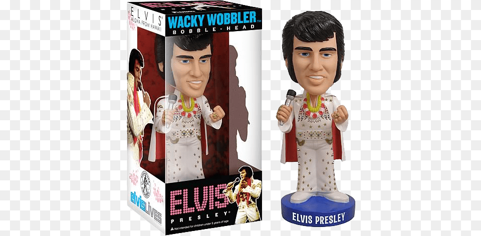 Elvis Presley Aloha Wacky Wobbler Funko Wacky Wobbler Bobble Head Elvis Presley Aloha, Figurine, Woman, Adult, Bride Png