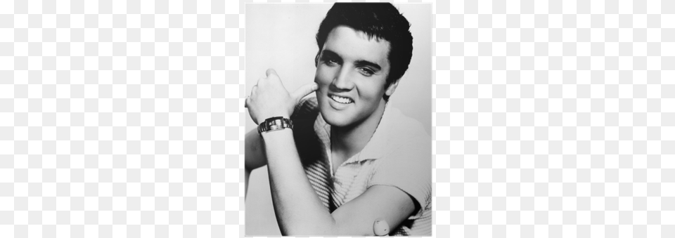 Elvis Presley Black And White, Head, Photography, Portrait, Happy Png