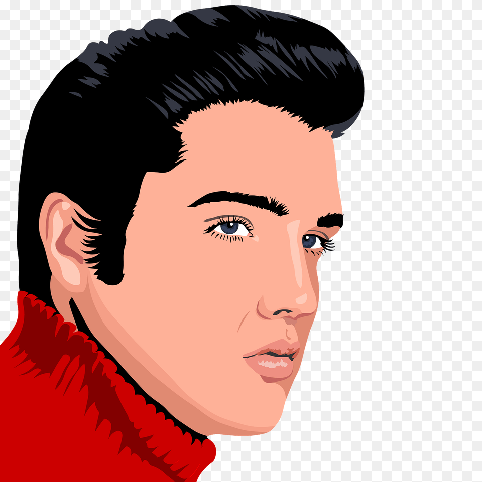 Elvis Presley By Heblo Elvis Presley Svg, Adult, Portrait, Photography, Person Free Png Download