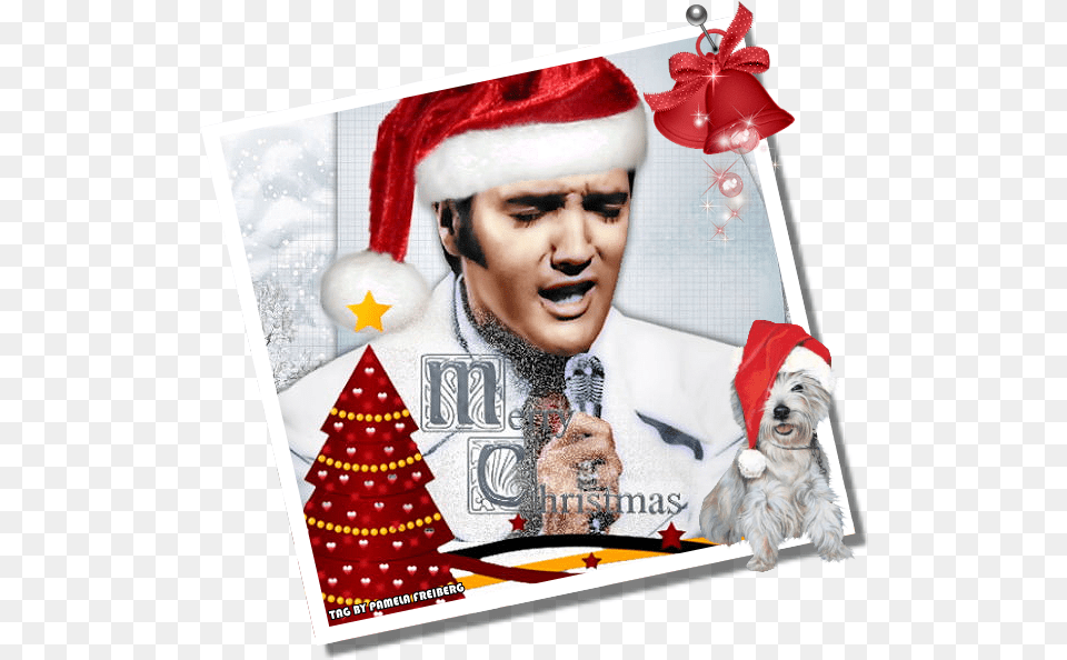 Elvis Presley Christmas Photo Mchristmas Download, Hat, Clothing, Envelope, Greeting Card Png