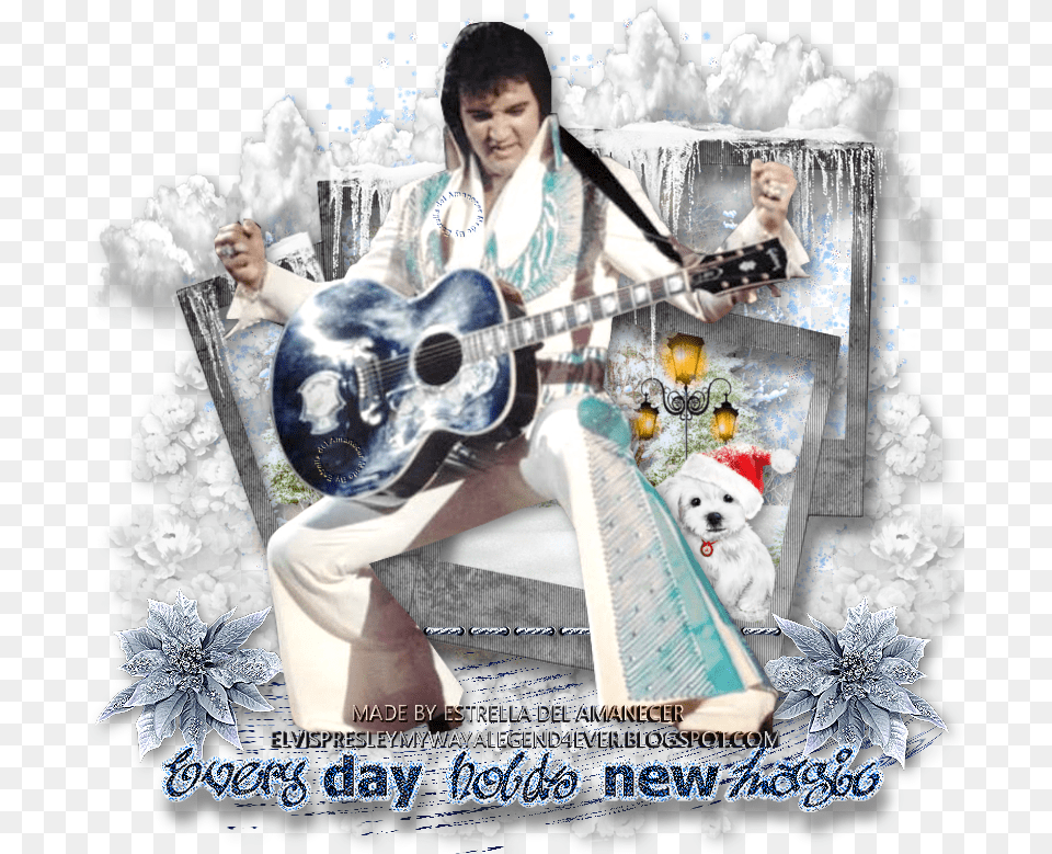 Elvis Presley Every Day Holds New Magic Elvis, Musical Instrument, Guitar, Adult, Person Free Png