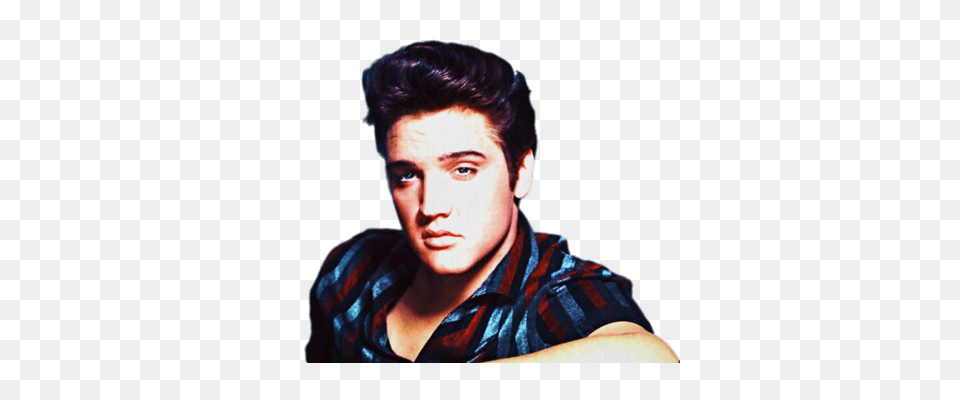 Elvis Presley Portrait Black And White Transparent, Adult, Face, Head, Male Png
