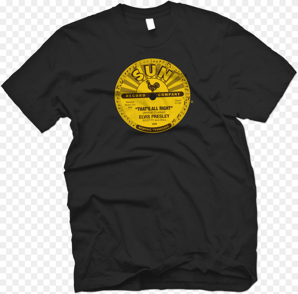 Elvis Presley Sun Records Officially Licensed That Charlie Feathers T Shirt, Clothing, T-shirt Png