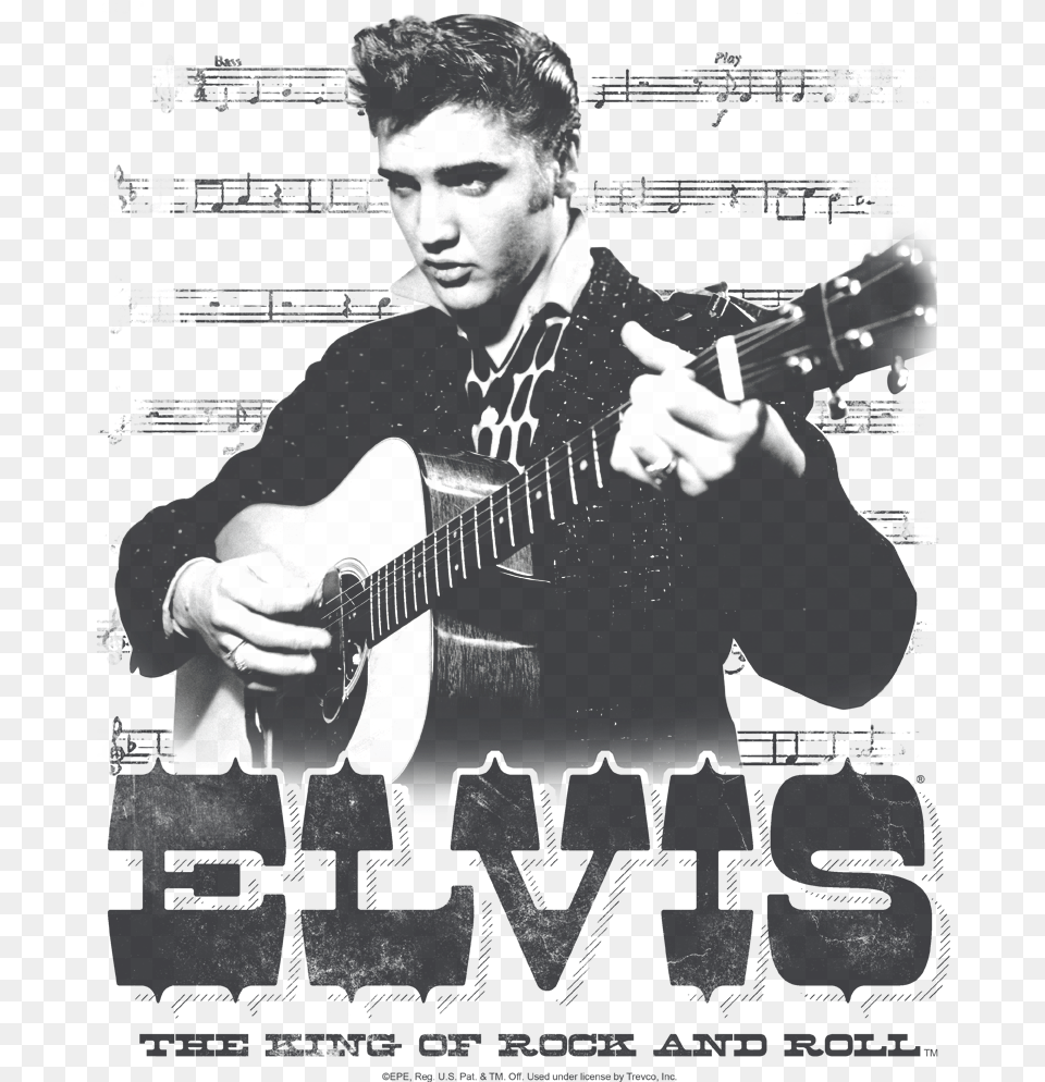 Elvis Presley The King Of Men39s Slim Fit T Shirt, Musical Instrument, Guitar, Adult, Man Free Transparent Png