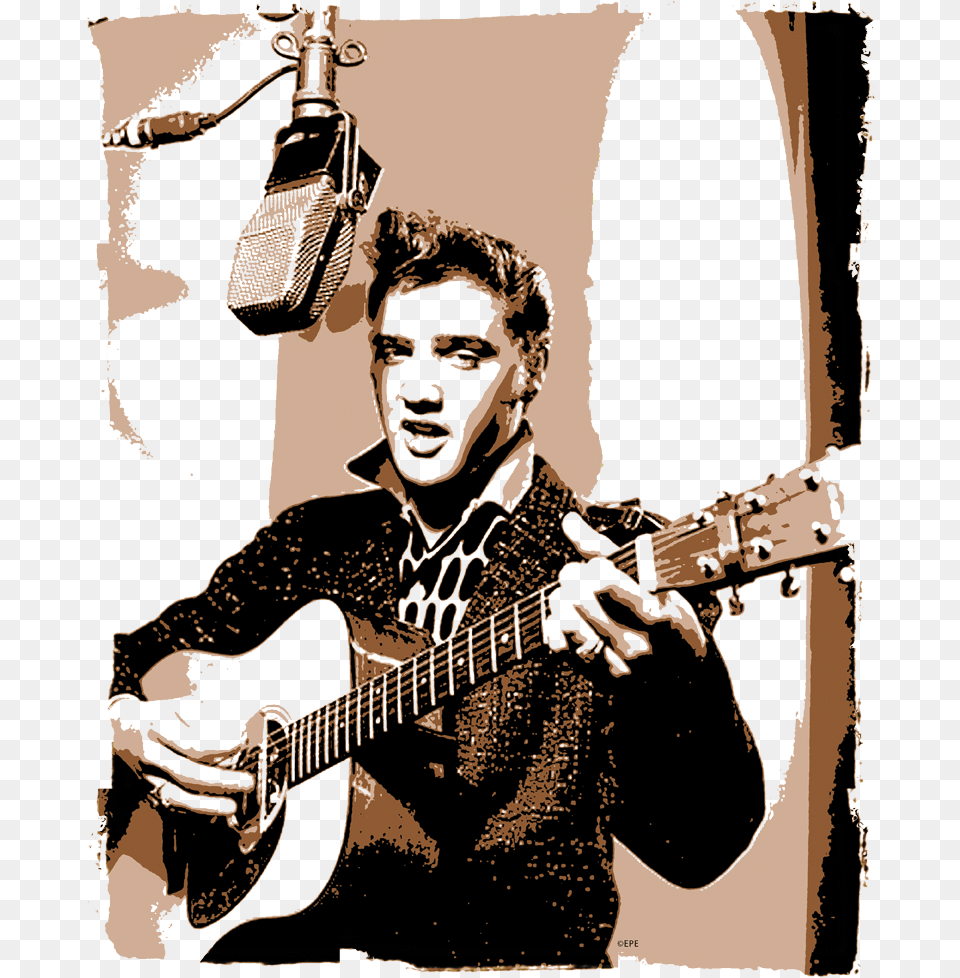 Elvis Sun Records, Adult, Musical Instrument, Man, Male Png Image