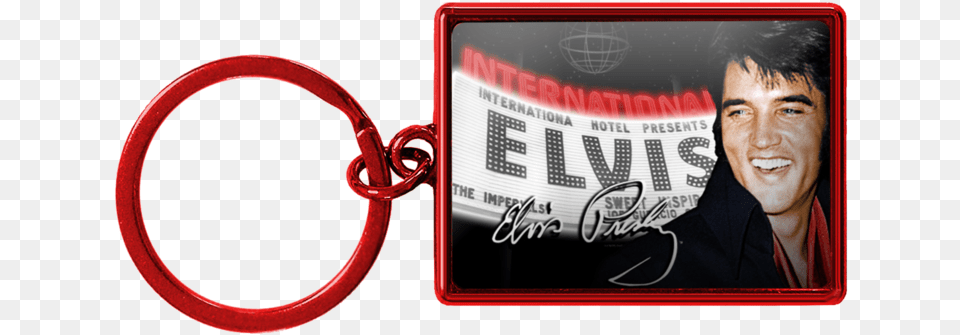 Elvis Vegas Marquee Key Ringclass Keychain, Man, Adult, Person, Male Png Image