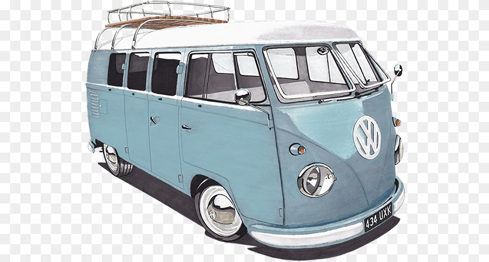 Elvis Vw Camper Van, Caravan, Transportation, Vehicle, Car Png Image