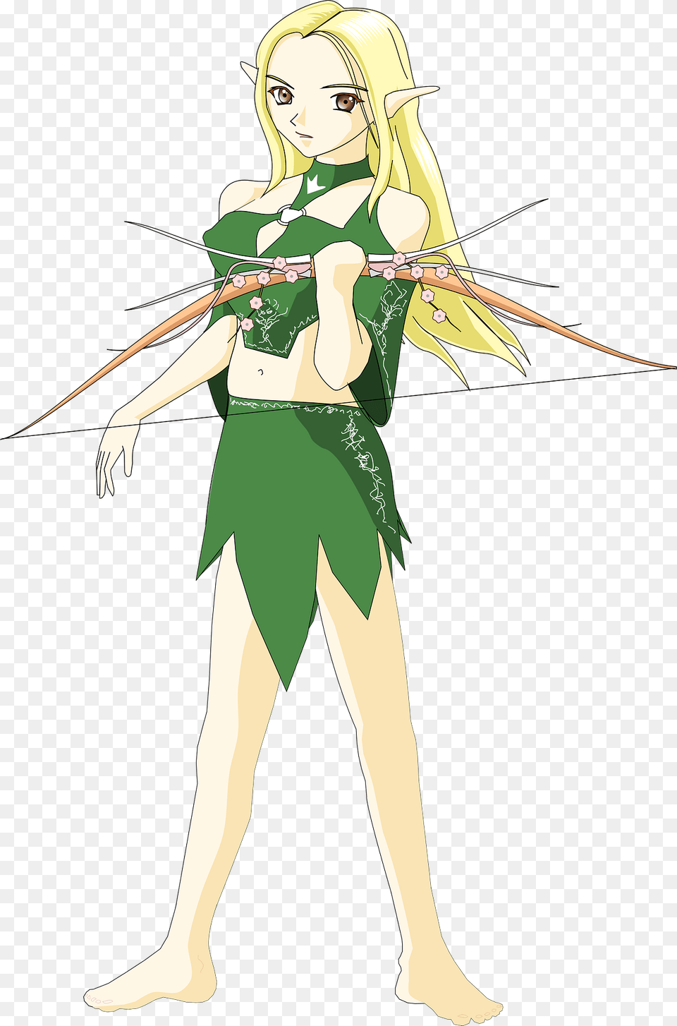 Elvish Archer Clipart, Weapon, Archery, Bow, Sport Free Transparent Png