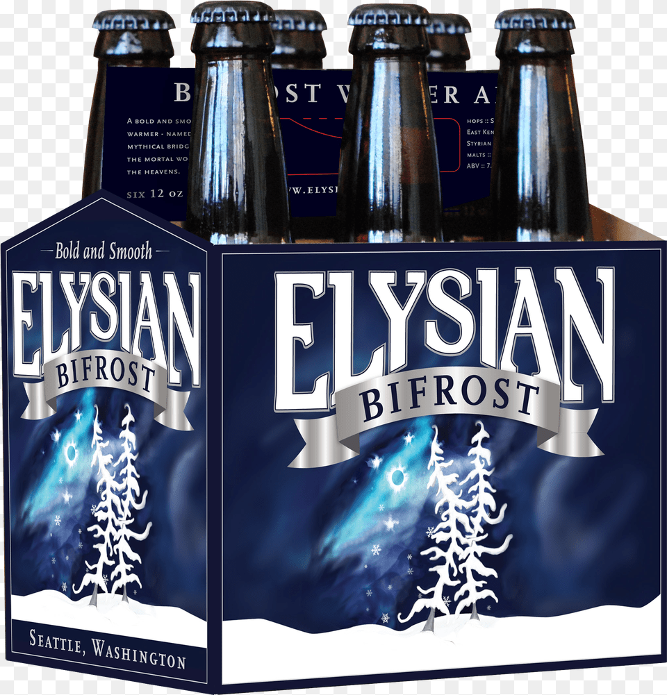 Elysian Brewing 6 Pack Bifrost, Alcohol, Lager, Bottle, Beverage Free Png
