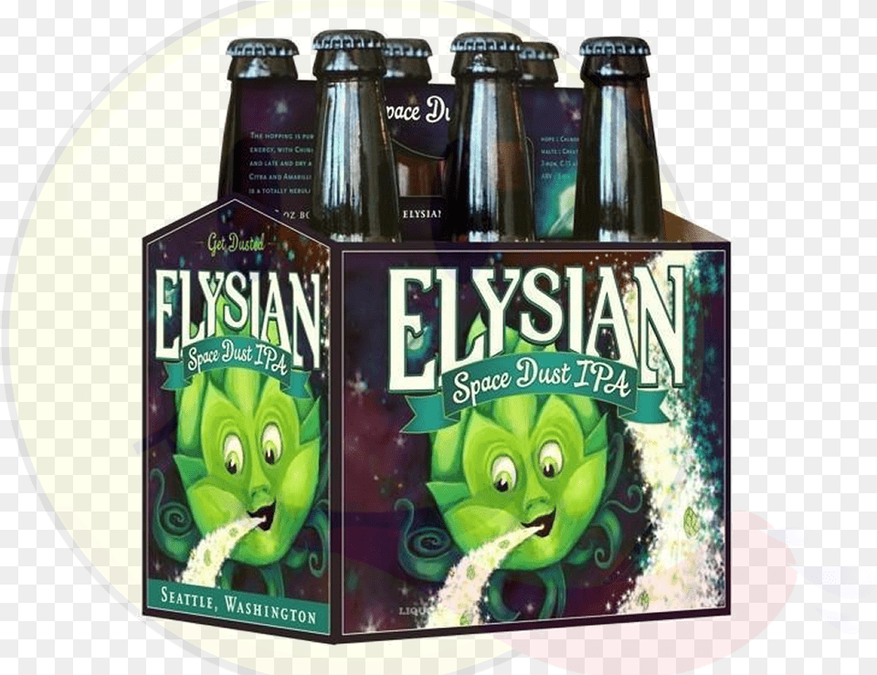 Elysian Space Dust Ipa, Alcohol, Beer, Beverage, Bottle Png