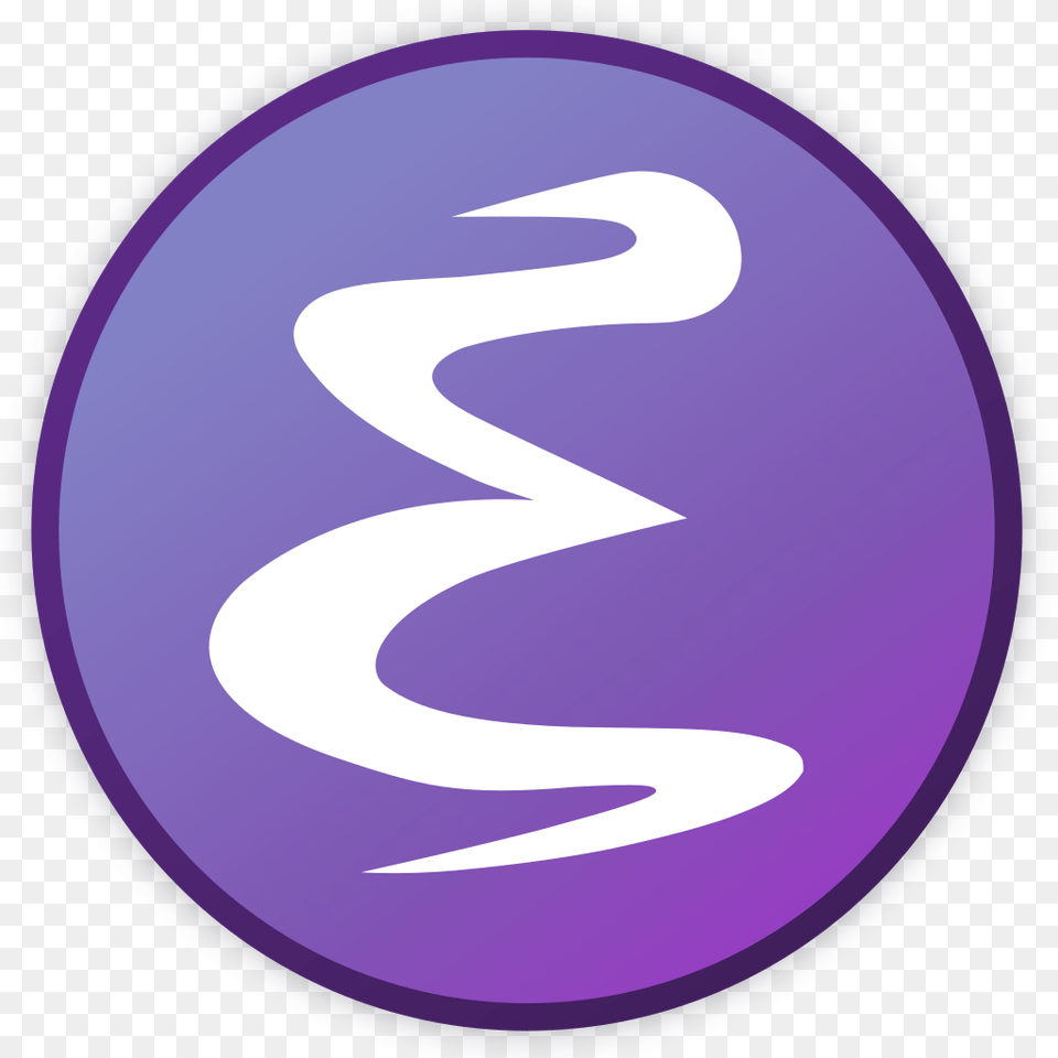 Emacs Listcommunity Emacs Logo Jpg, Purple, Outdoors, Disk Png Image