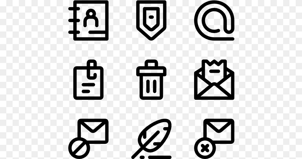 Email 25 Icons Mathematics Icon, Gray Png