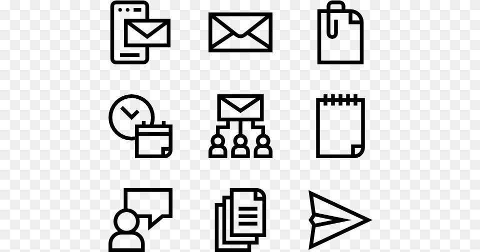 Email 50 Icons Museum Icons, Gray Free Png