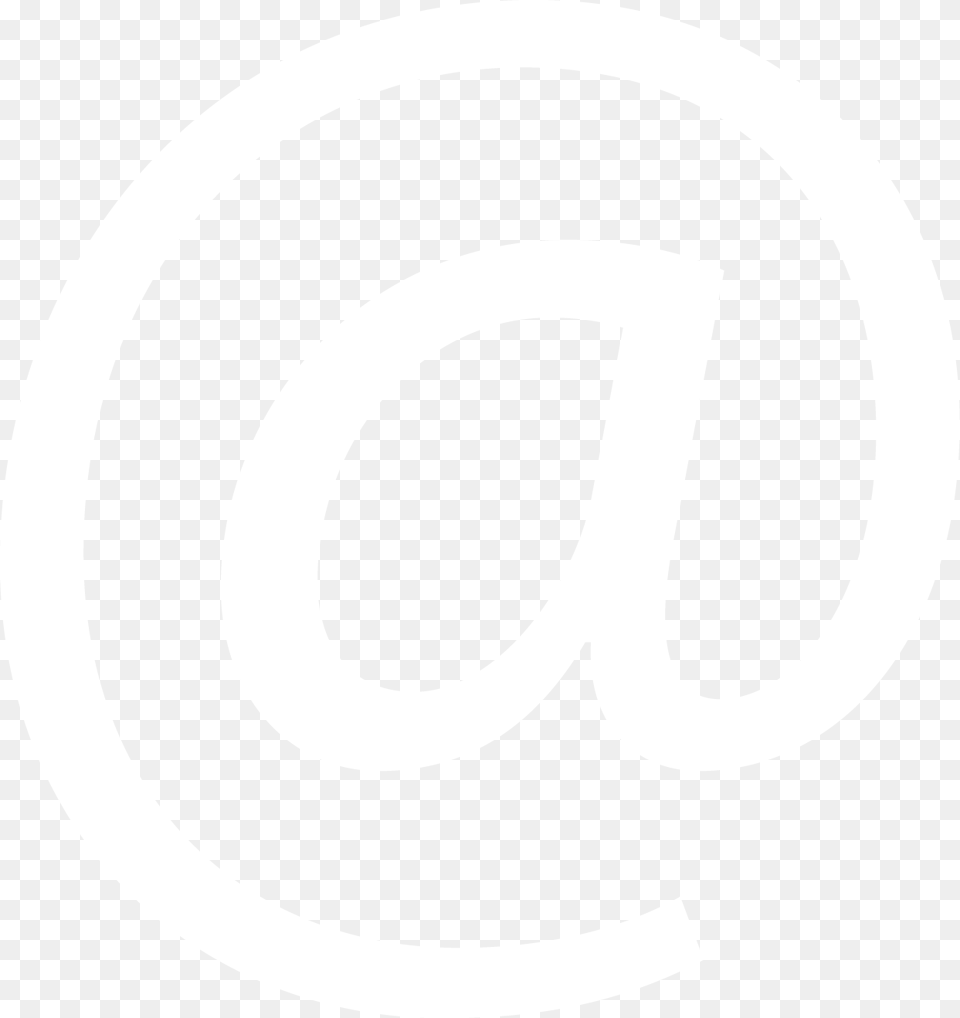 Email Arroba Icon White, Text, Symbol, Number, Disk Free Png Download