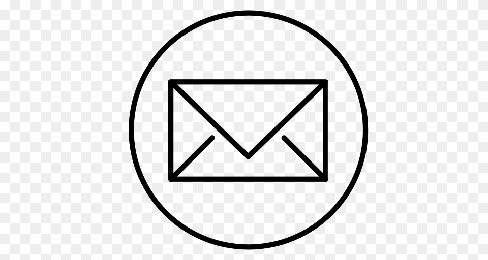 Email Envelope Letter Line Message Send Social Icon, Gray Free Transparent Png