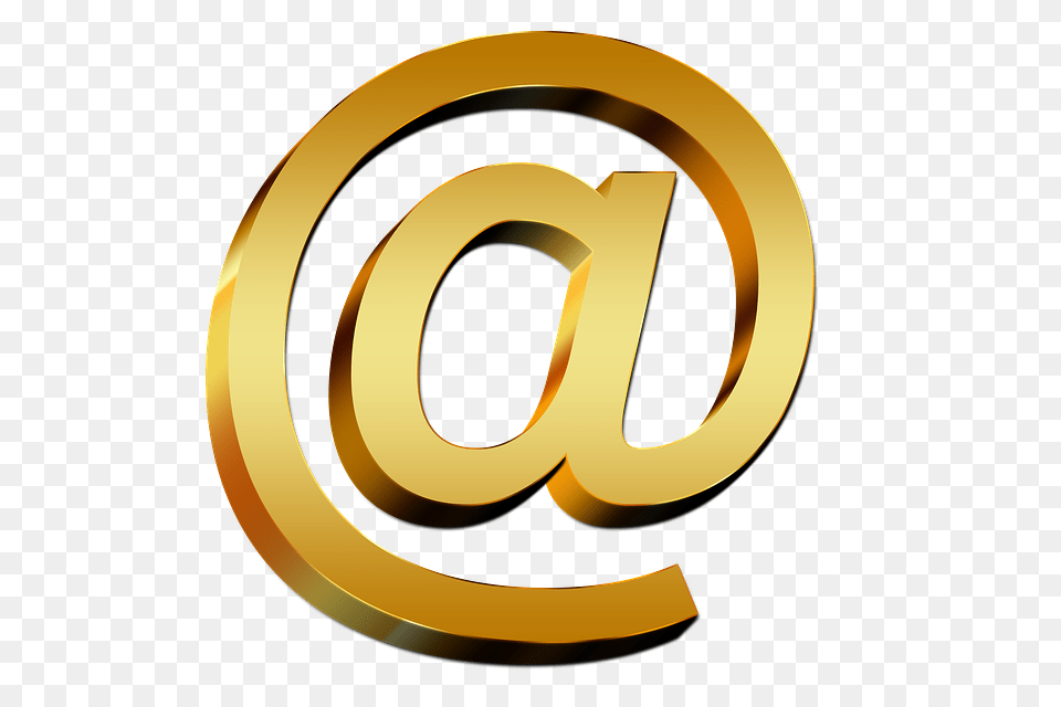 Email Gold, Text, Symbol, Disk Free Png Download