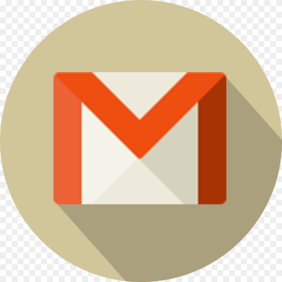 Email Gmail Logo Mail Material Icon Round Gmail Icon, Envelope, Airmail, Disk Png Image