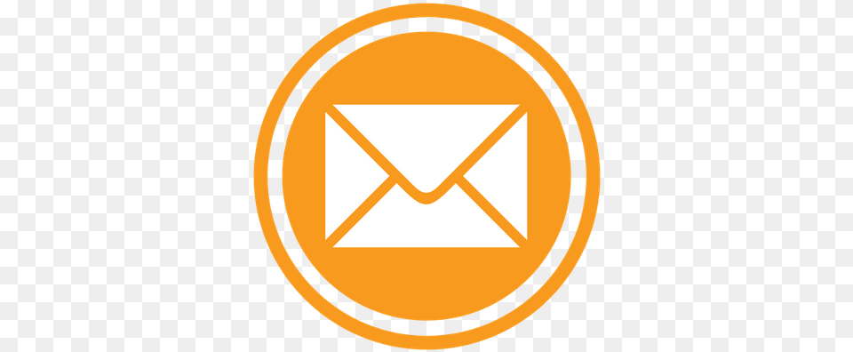 Email Icon Black Circle Envelope Email Icon Orange, Mail, Chandelier, Lamp Png Image