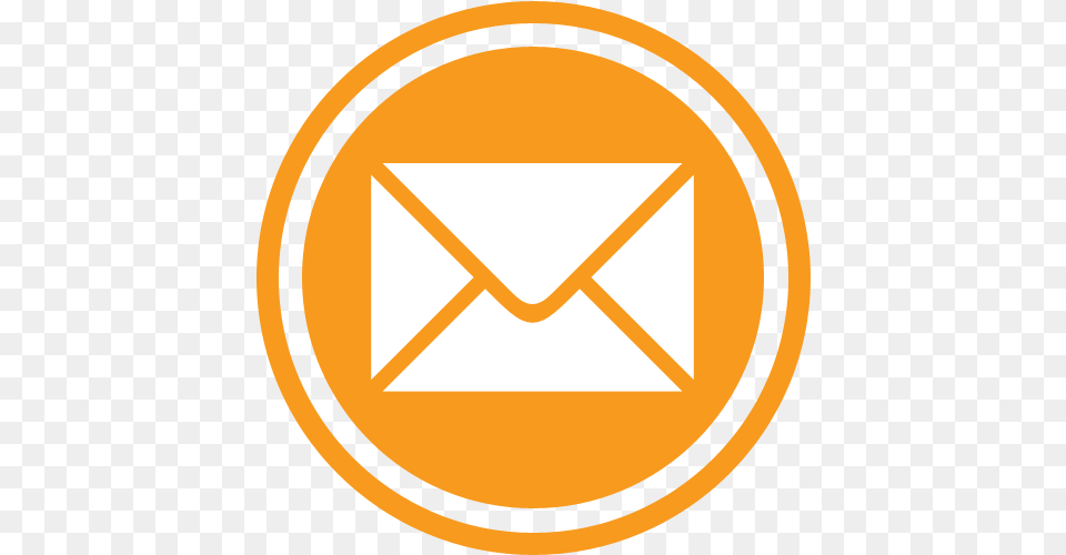 Email Icon Orange Transparent Email Id Icon, Envelope, Mail, Disk Png