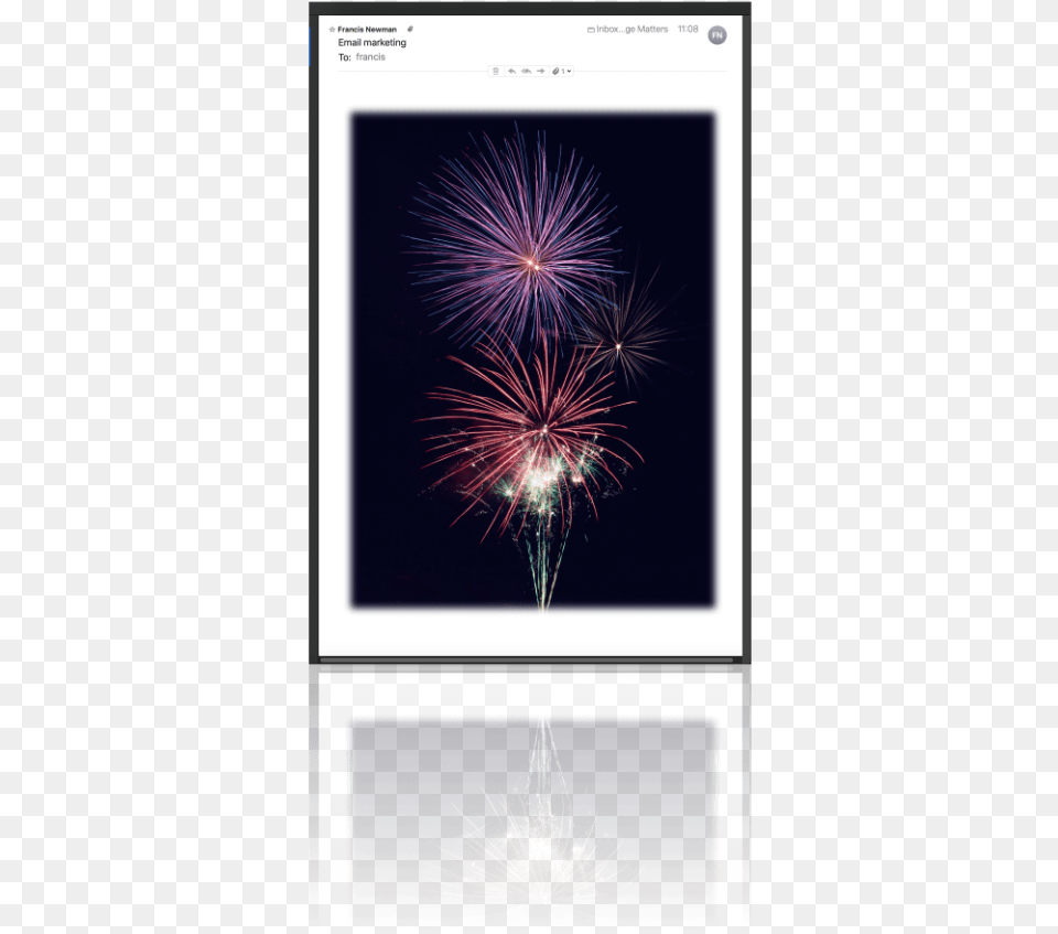 Email Marketing Fireworks, Art, Collage Png