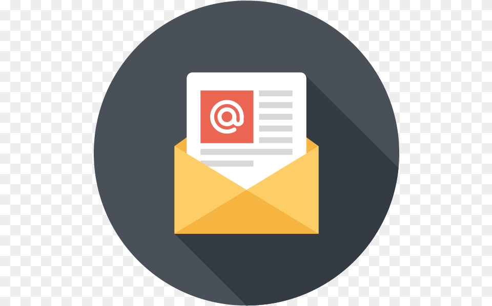 Email Marketing Management Black Circle Full Size Horizontal, Disk, Envelope, Mail Png Image