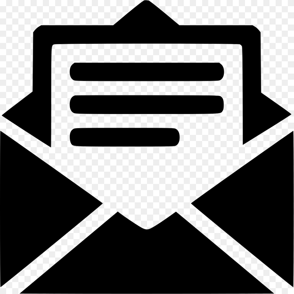 Email Open Email Open Icon, Envelope, Stencil, Mail Free Transparent Png