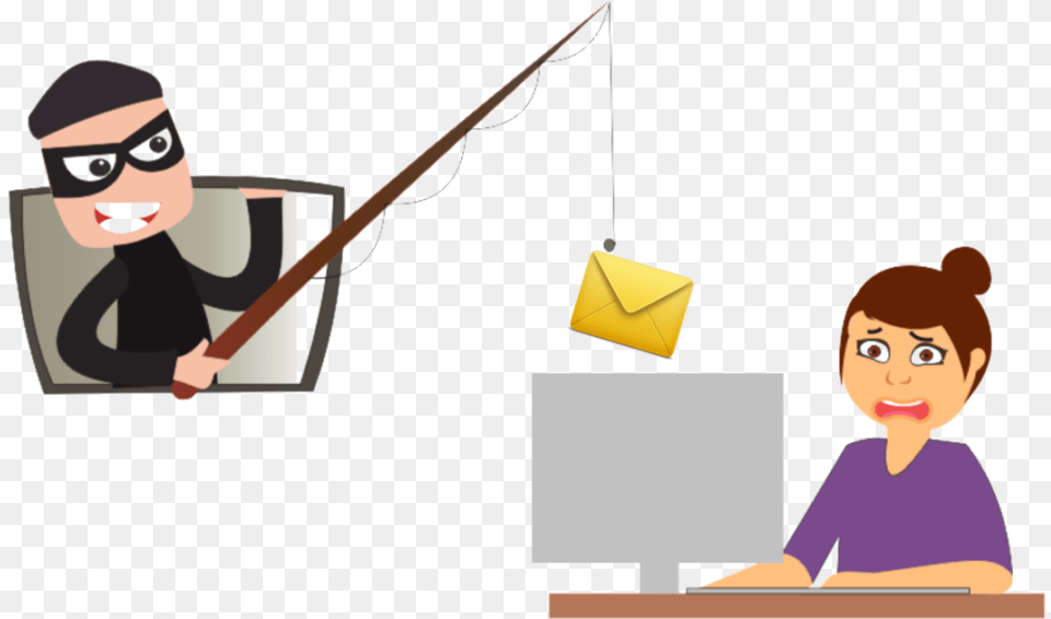 Email Phishing Scam Email Cartoon Transparent, Accessories, Baby, Bag, Person Png Image