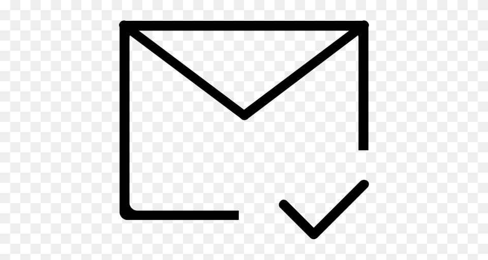 Email S S Sketchbook Icon With And Vector Format For, Gray Png Image