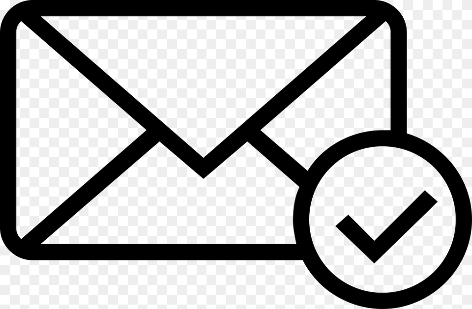 Email Verified Outlined Interface Symbol Of Closed Our Email Address Has Changed, Envelope, Mail, Device, Grass Free Png