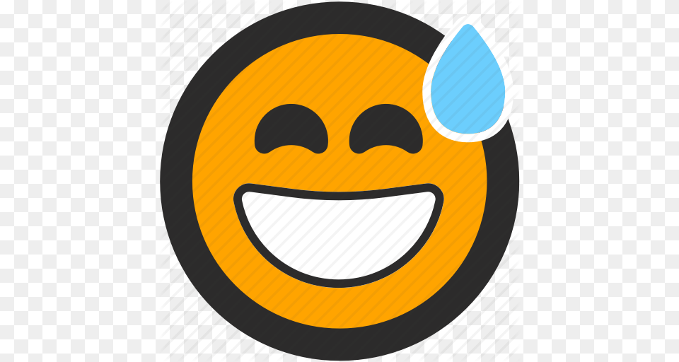 Embarrassed Emoji Expressions Funny Nervous Roundettes, Logo Free Transparent Png