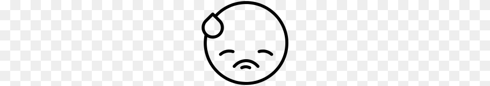 Embarrassed Emoji Icon, Gray Free Transparent Png