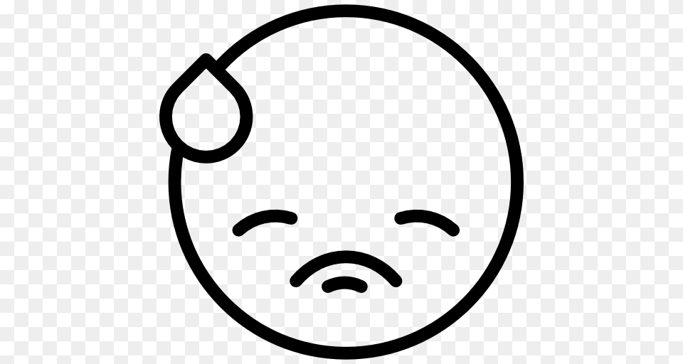 Embarrassed Emoticons Emoji Feelings Smileys Icon, Gray Png
