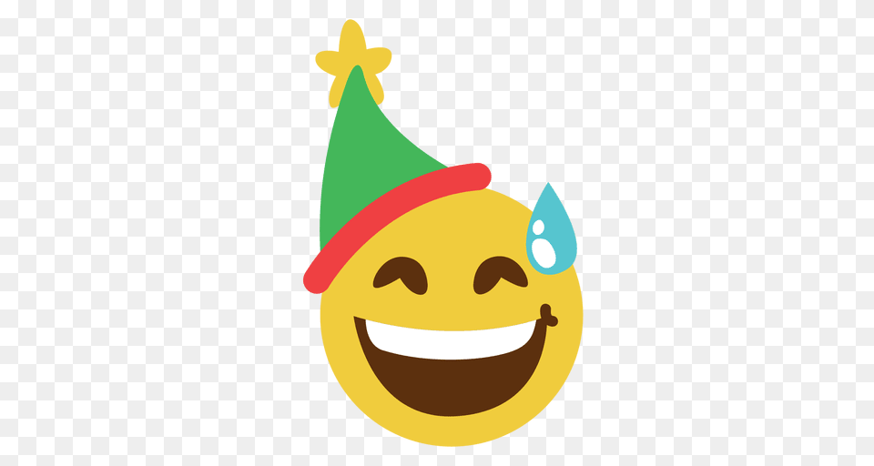 Embarrassed Smile Elf Hat Face Emoticon, Clothing, Nature, Outdoors, Snow Free Transparent Png