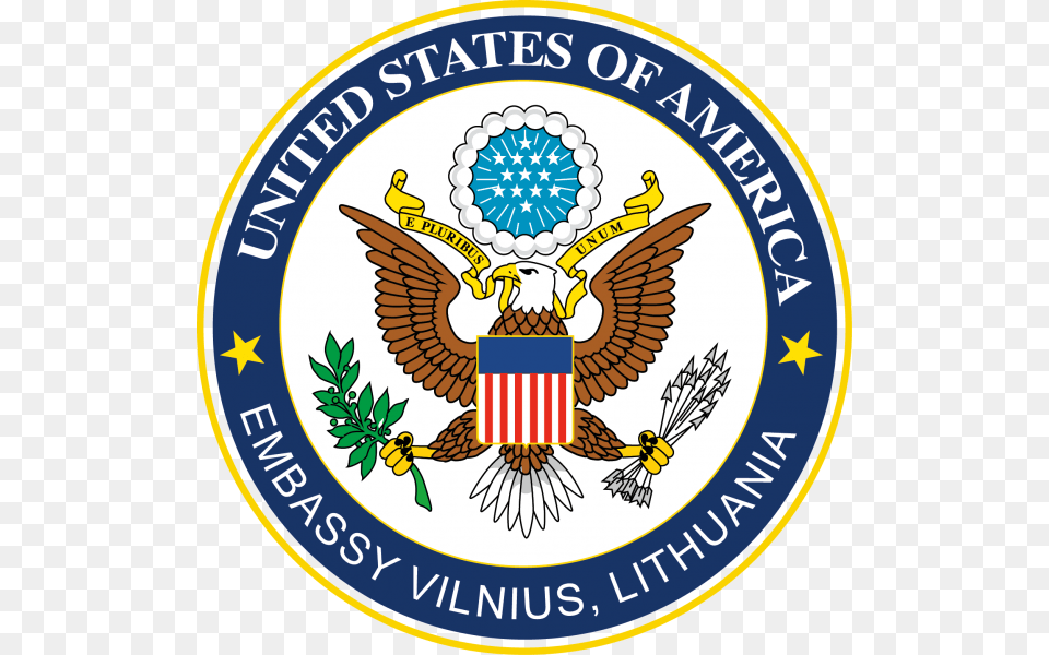Embassy Of The United States Kabul, Badge, Emblem, Logo, Symbol Free Png Download