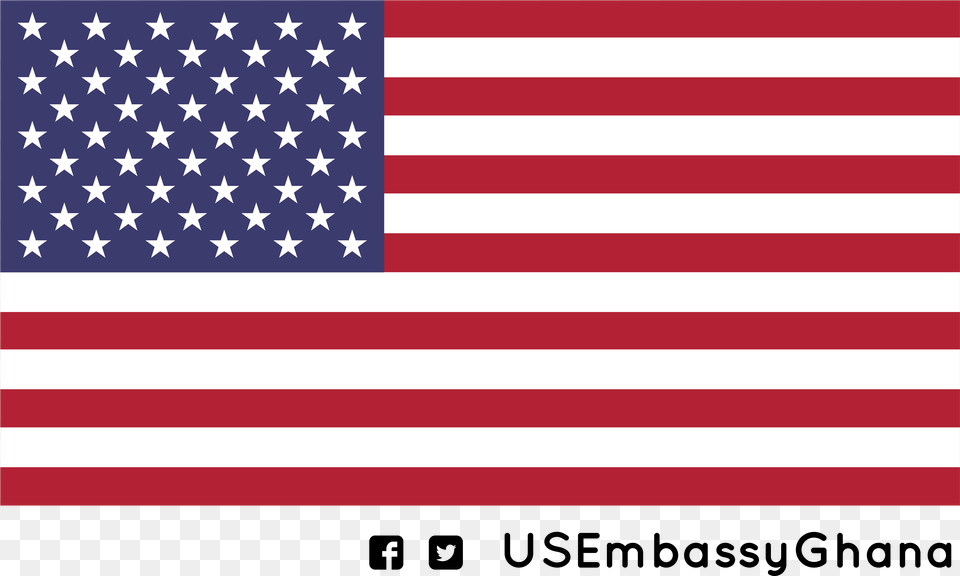Embassy Of United States Ghana American Flag, American Flag Free Png